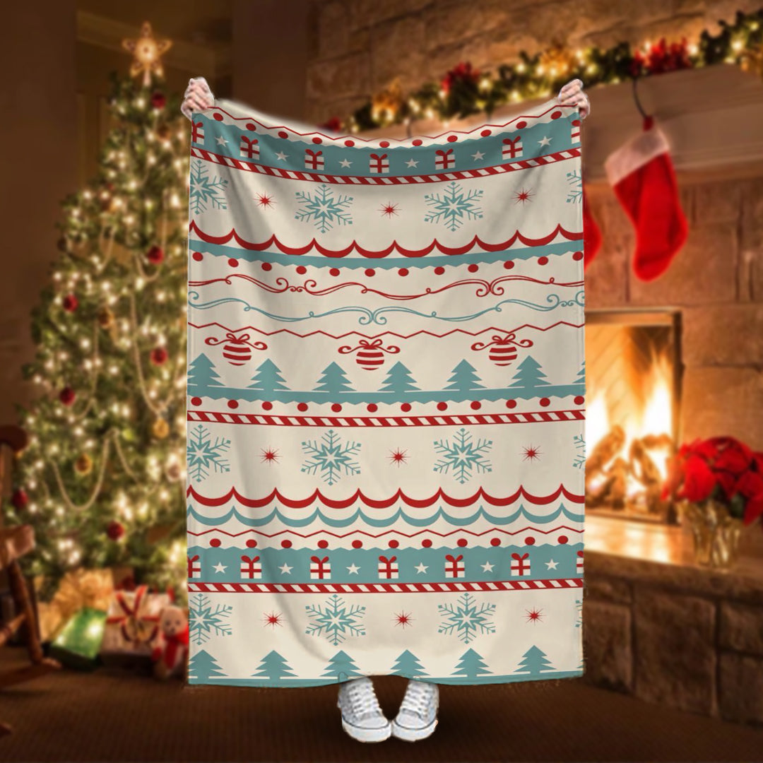 White Christmas - Plaid, coperta Natalizia Idea Regalo Natale