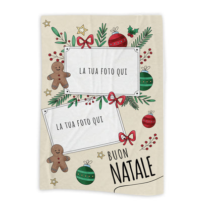 Christmas Style - Plaid, coperta Natalizia Idea Regalo Natale - personalizzato con foto