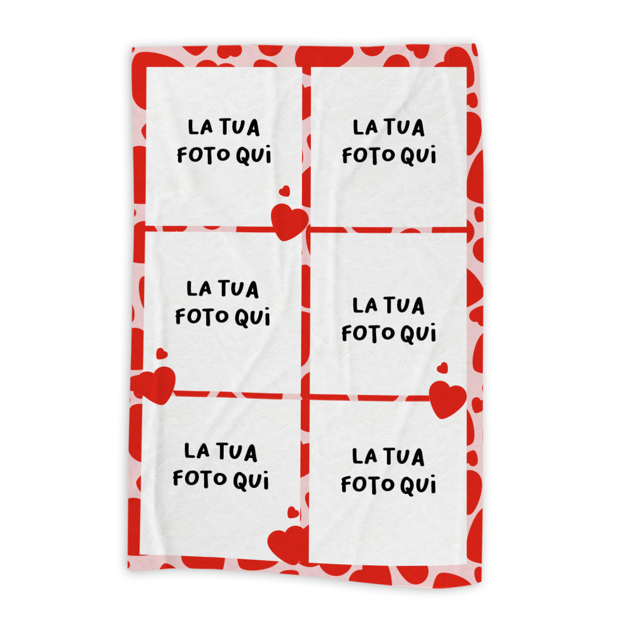 Mosaic of love - plaid in pile - personalizzato con foto