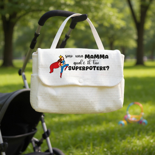 Super Mamma - Borsa Fasciatoio per Neonato