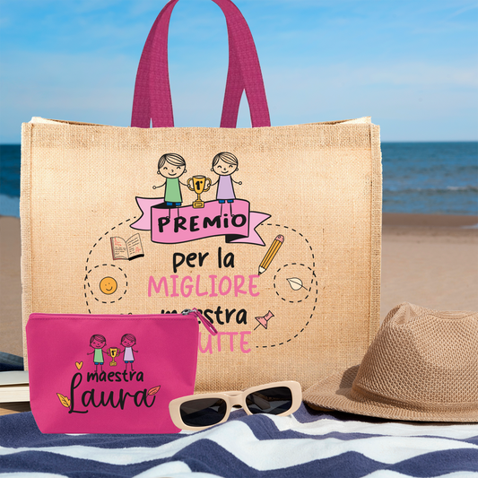 Premio per la miglior maestra - Borsa mare & Pochette - Combo