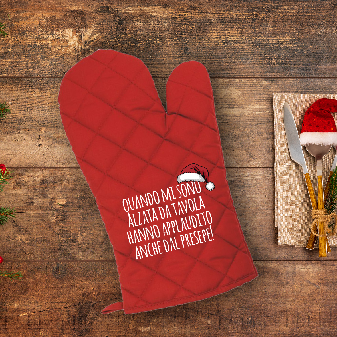 Applausi anche dal presepe - Guanto da cucina