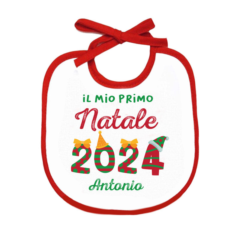 Il mio primo Natale - Bavetto - personalizzato con nome