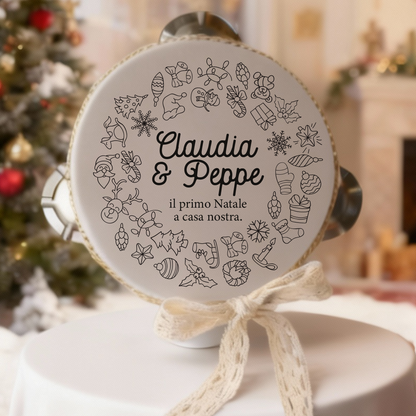 Natale a casa nostra - Set da 10 Tamburelli - personalizzati