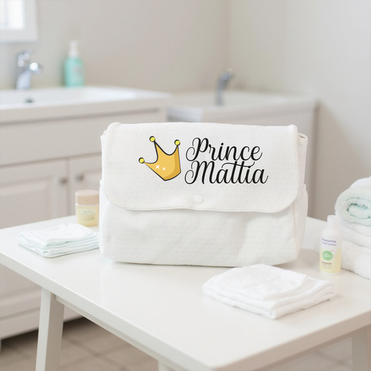 Prince - Borsa Fasciatoio per Neonato - personalizzata con nome