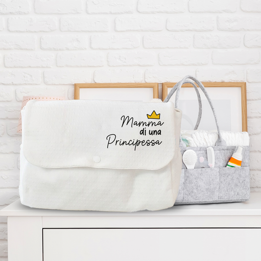 Mamma di una principessa - Borsa Fasciatoio per Neonato