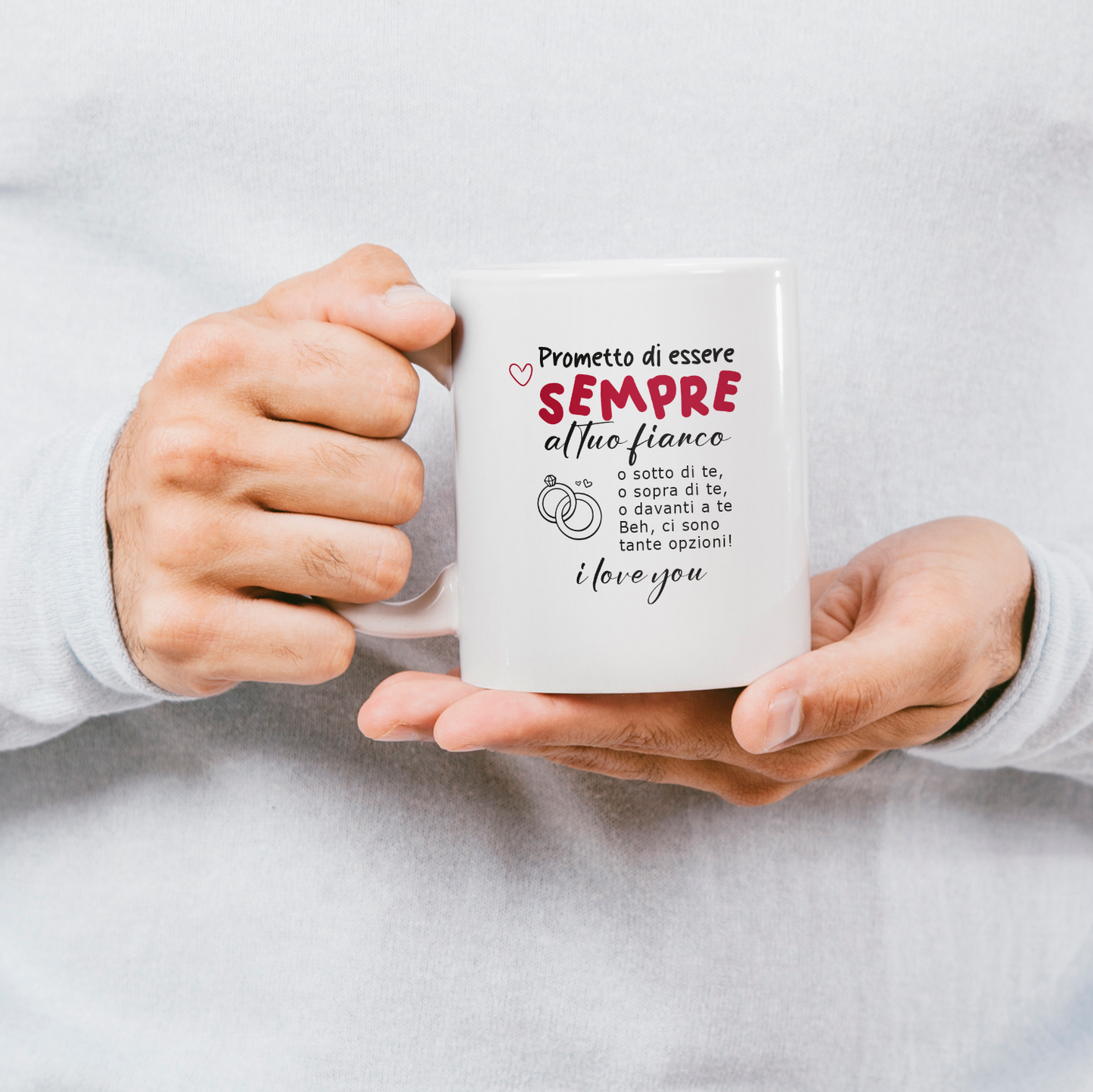 Prometto di essere sempre al tuo fianco - Tazza mug