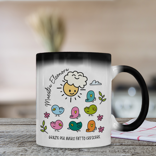Maestra Sun - Tazza Magica - personalizzata con nome