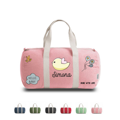 Bird baby girl - Borsa - personalizzata con nome