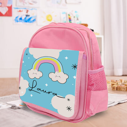 Rainbow - zaino - personalizzato con nome