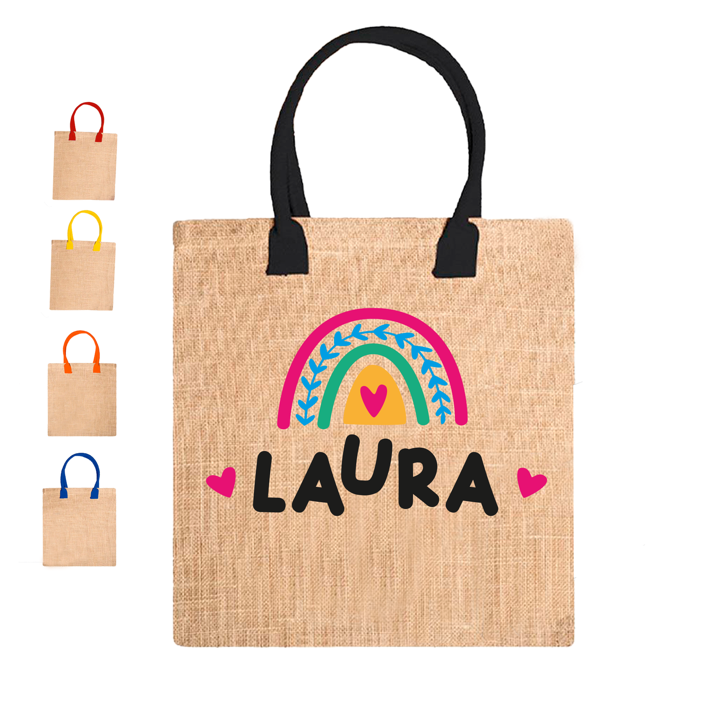 Arcobaleno - Borsa Mare personalizzata con nome