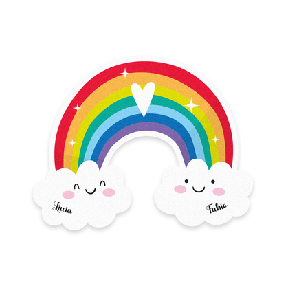Arcobaleno - Tappeto Per Neonato - personalizzato con nome/i