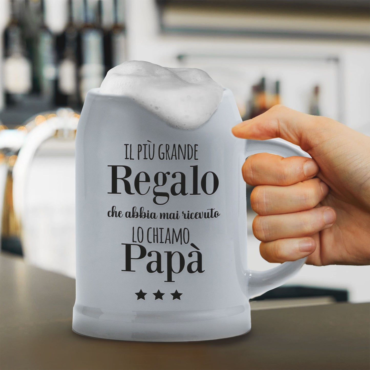 Papà il più grande regalo - Caraffa in ceramica