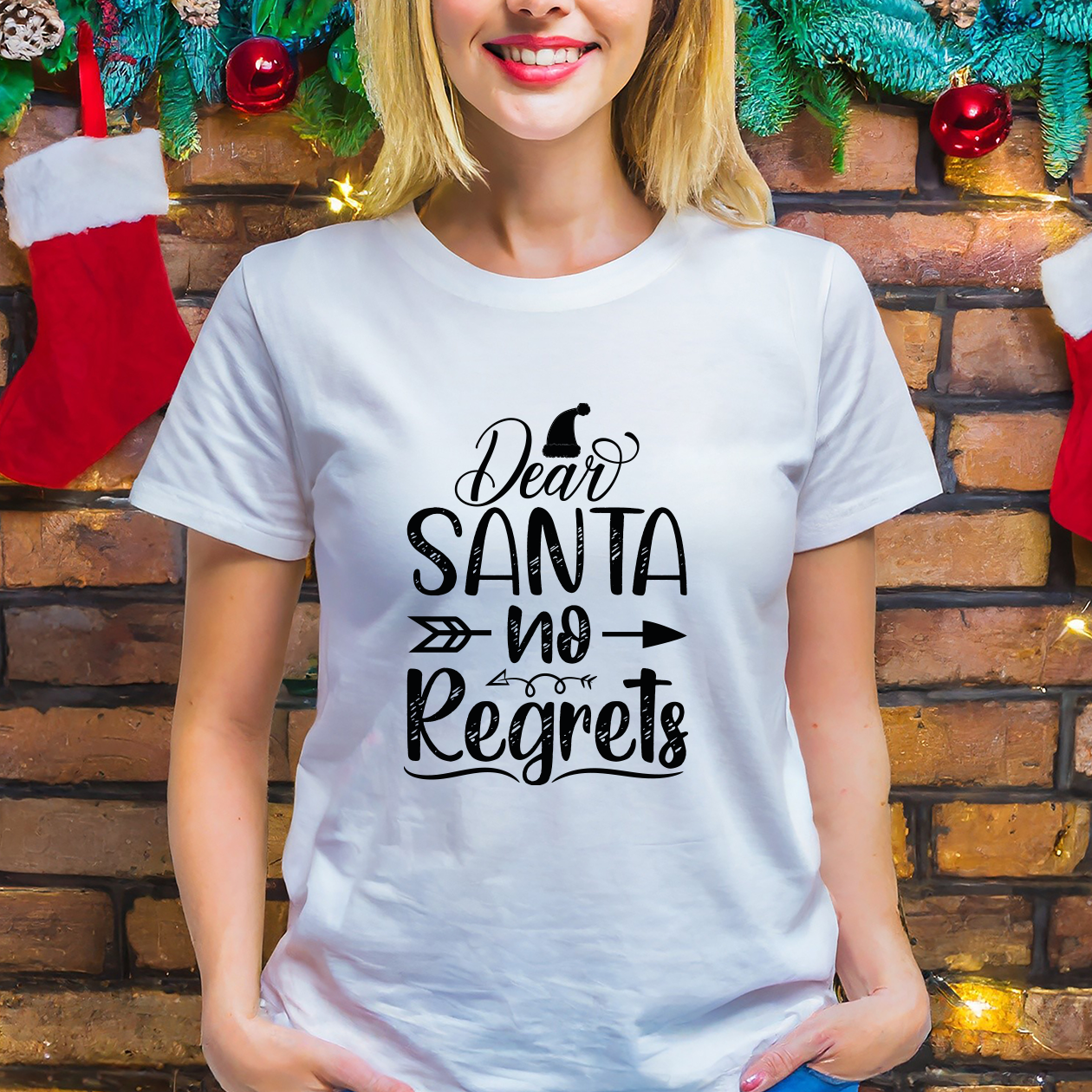 Dear Santa no regrets - T-shirt