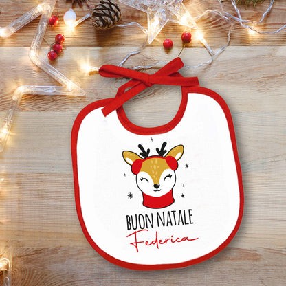 My first Christmas - Bavetto - personalizzato con nome