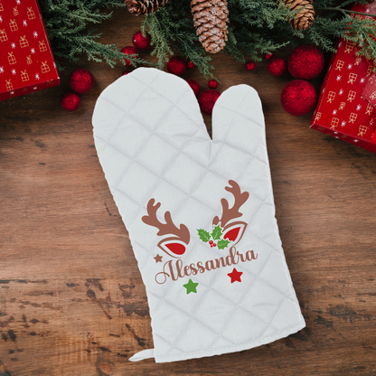 Renna Name - Guanto da cucina - personalizzato con nome
