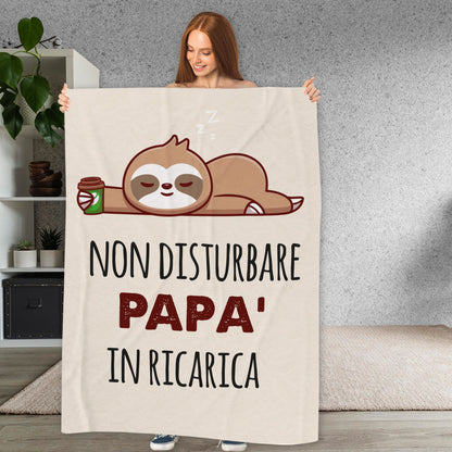 Papà in ricarica - coperta Idea Regalo Festa del Papà