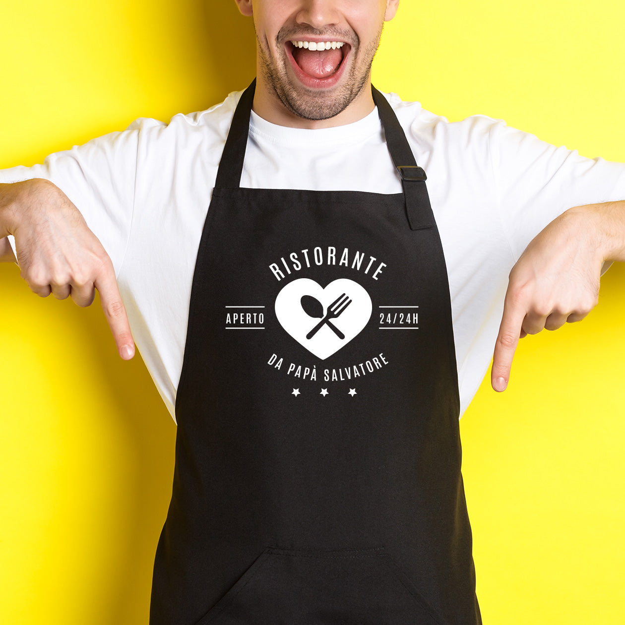 Ristorante da Papà  - Grembiule da Cucina - personalizzato con nome