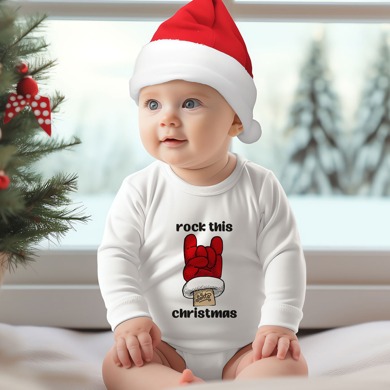 Rock this Christmas - Tutina neonato - body