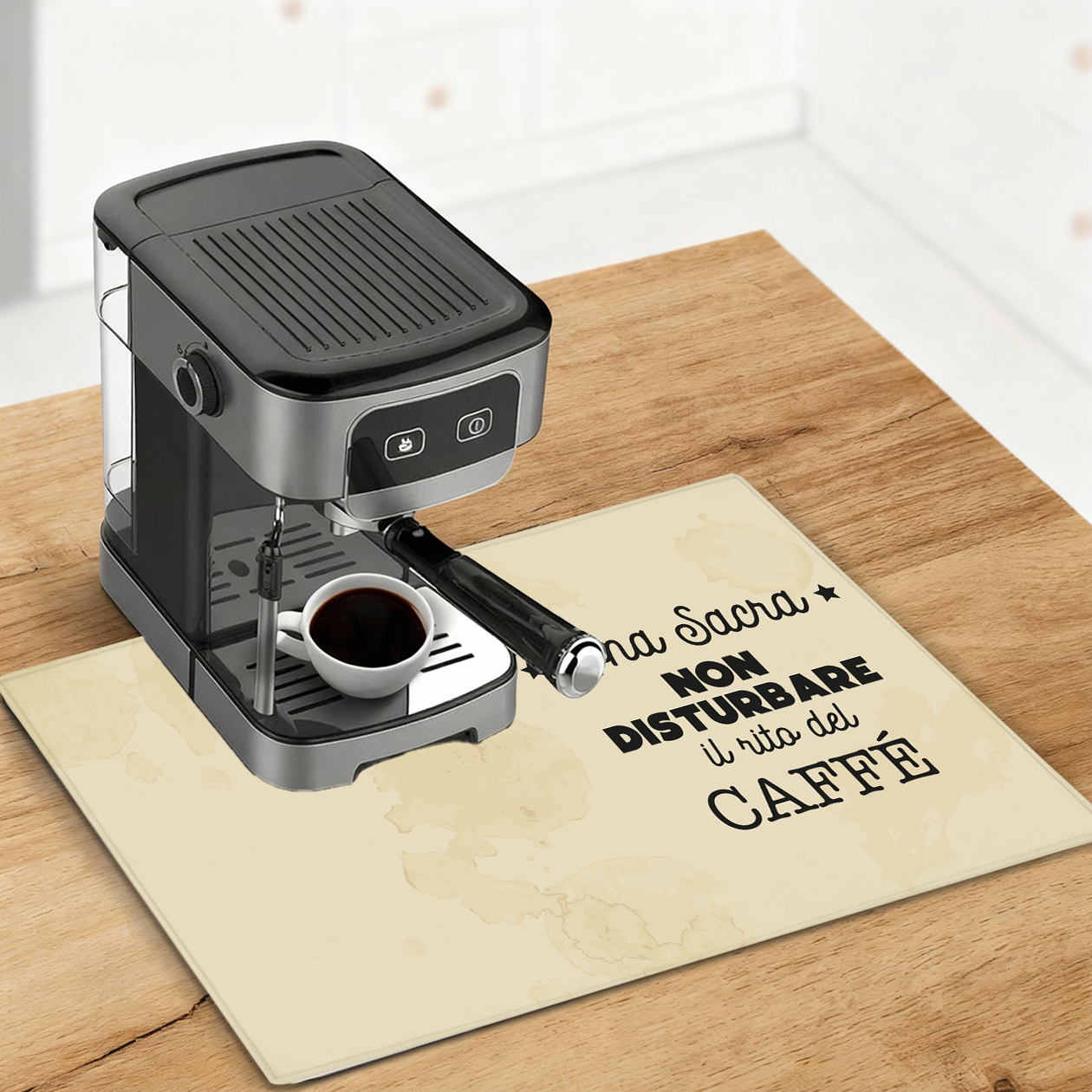 Zona sacra - Tappetino per Macchina del caffè con Retro in Gomma Tappeto 30x40cm