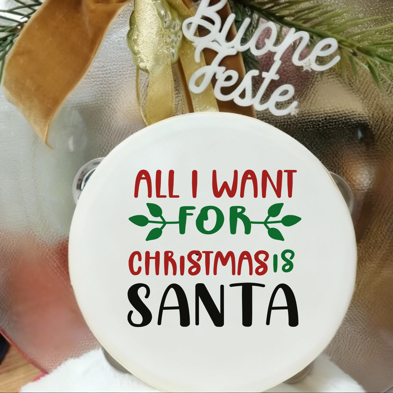 All I want for Christmas - Set da 10 Tamburelli