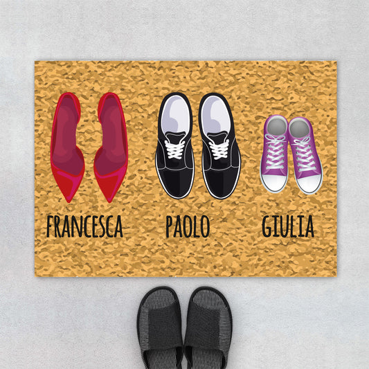 Family shoes - Tappeto - personalizzati con nomi