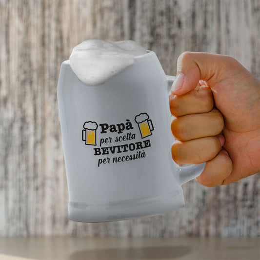 Papà bevitore - Caraffa in ceramica