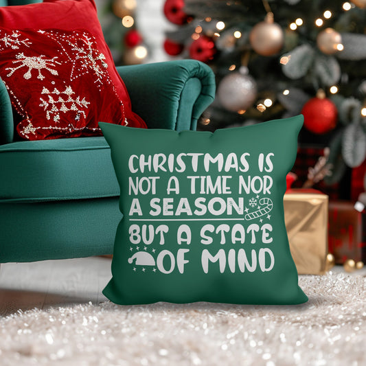 Christmas is a state of mind - Cuscino Personalizzato - idea regalo Natale