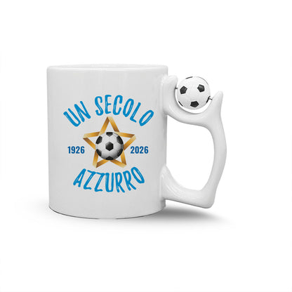 Un secolo azzurro - Tazza mug con manico pallone