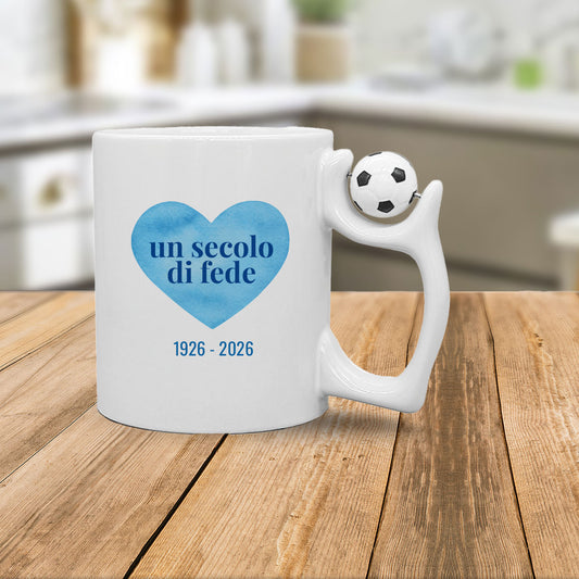 Un secolo di fede - Tazza mug con manico pallone