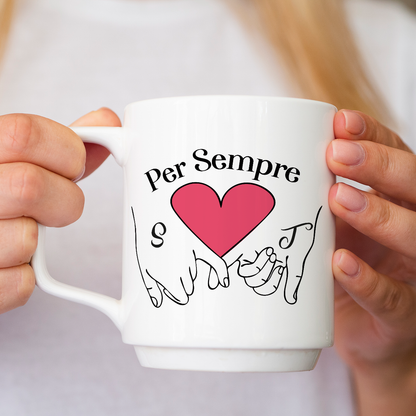 Per sempre - Tazza mug - personalizzata con iniziali