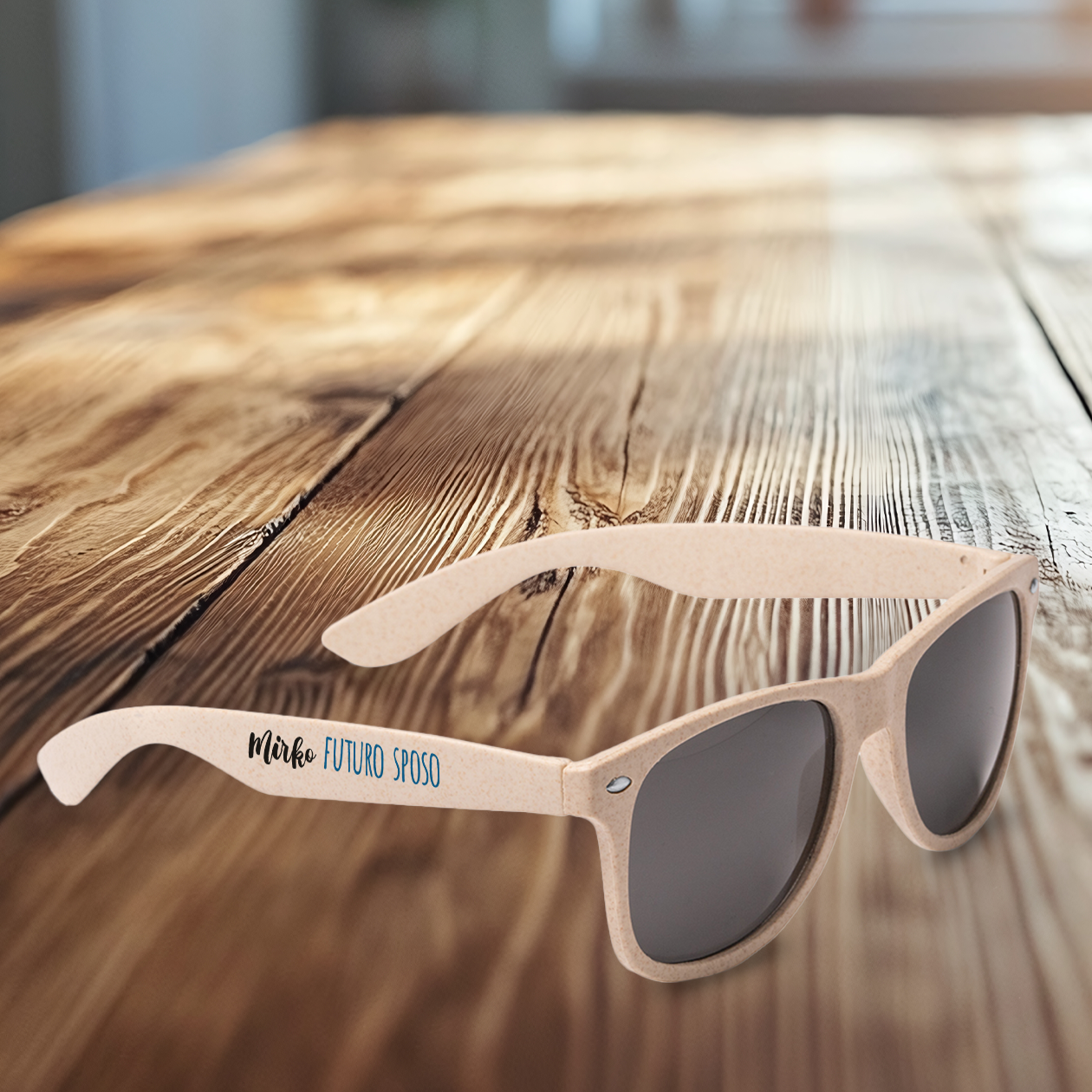 Futuro sposo e staff dello sposo - Set da 5 occhiali da sole - personalizzati con nome