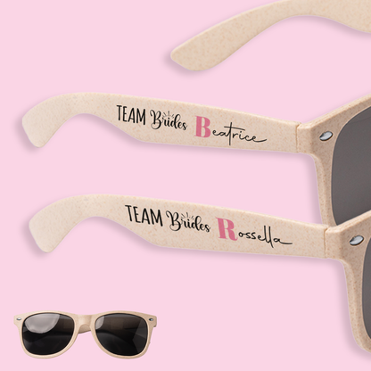 Team bride - Set da 5 occhiali da sole - personalizzati con nome