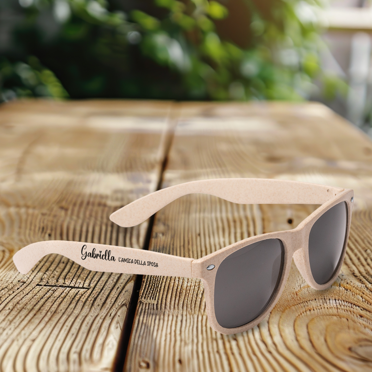 Sposa, amiche della sposa - Set da 5 occhiali da sole - personalizzati con nome