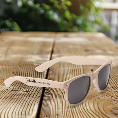 Sposa, amiche della sposa - Set da 5 occhiali da sole - personalizzati con nome