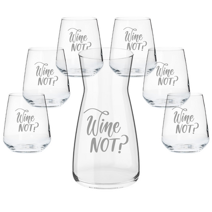 Wine not? - Set Caraffa e 6 Bicchieri