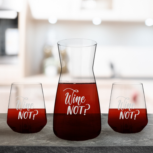 Wine not? - Set Caraffa e 6 Bicchieri