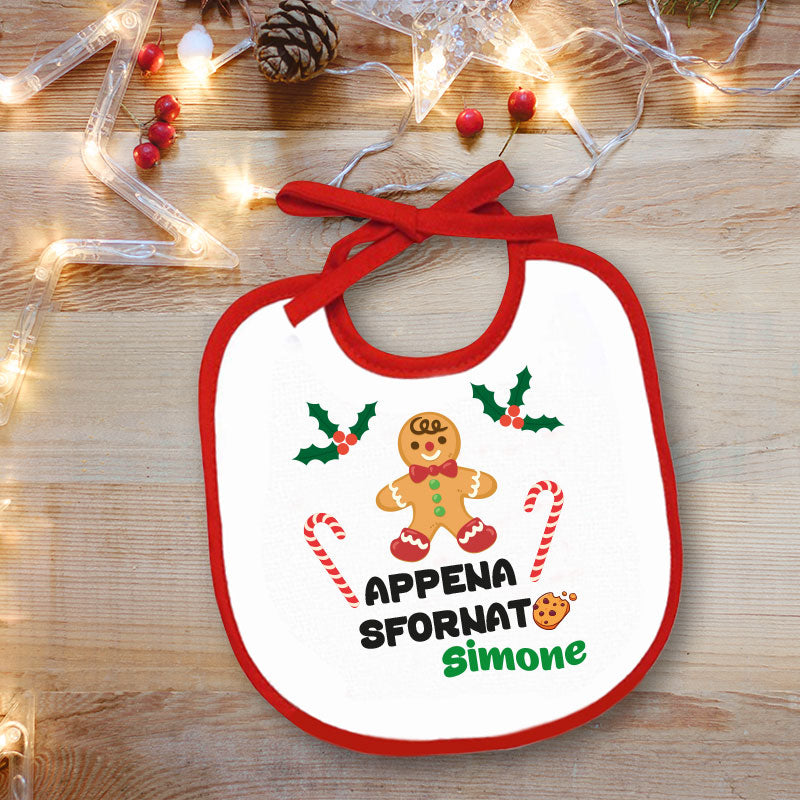 Appena sfornato - Bavetto - personalizzato con nome