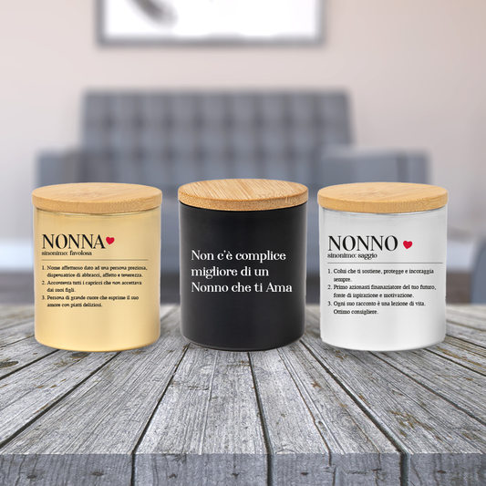 Un nonno che ti ama - Set di 3 Candele Profumate