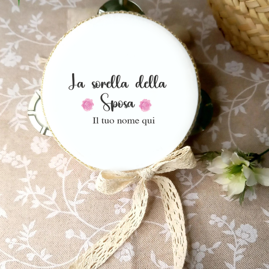 La sposa e il suo Team - Set da 10 Tamburelli - personalizzati