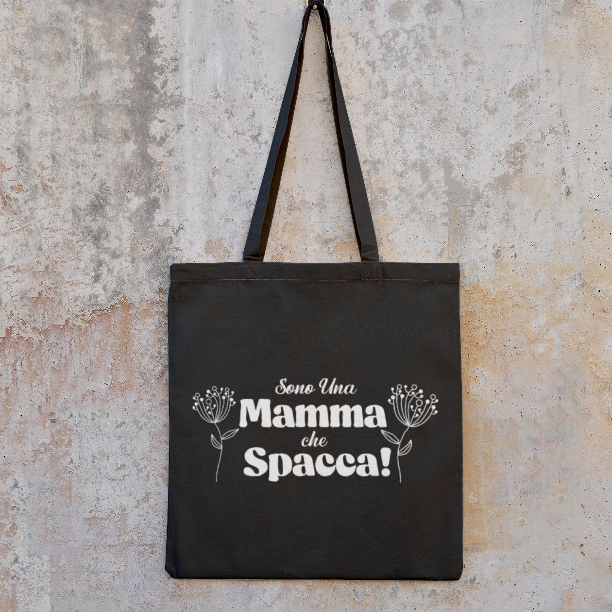 Sono una mamma che spacca - Shopper In Cotone con chiusura zip