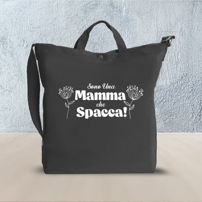 Sono una mamma che spacca - Borsa da Donna in Tela