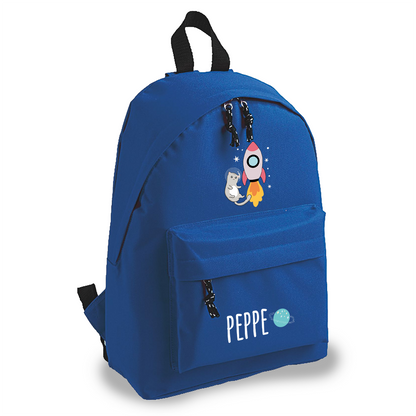 Astro Cat - zaino scuola - personalizzato con nome