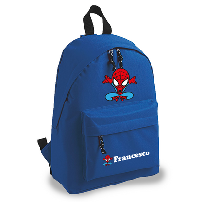 Spider - zaino scuola - personalizzato con nome