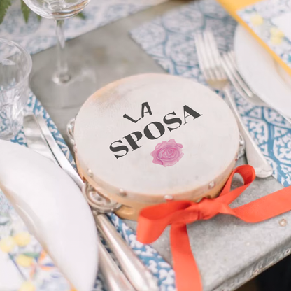 La sposa e le sue amiche - Set da 10 Tamburelli - personalizzati