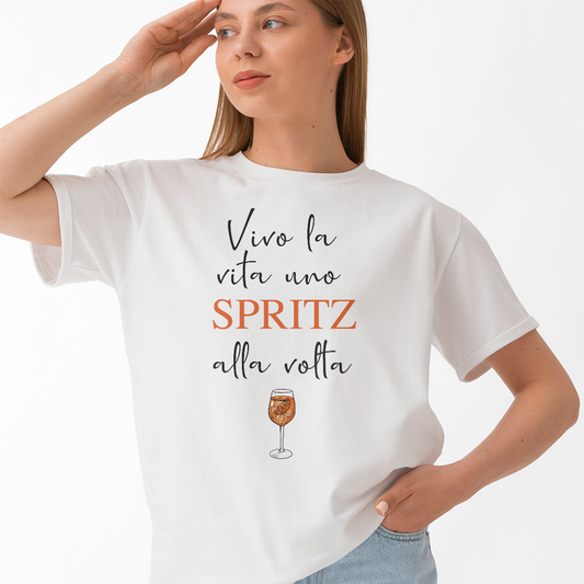 Vivo la vita uno Spritz alla volta - T-shirt