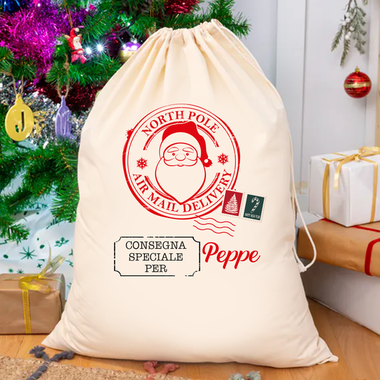 Air Mail Delivery - Sacchetto personalizzato con nome
