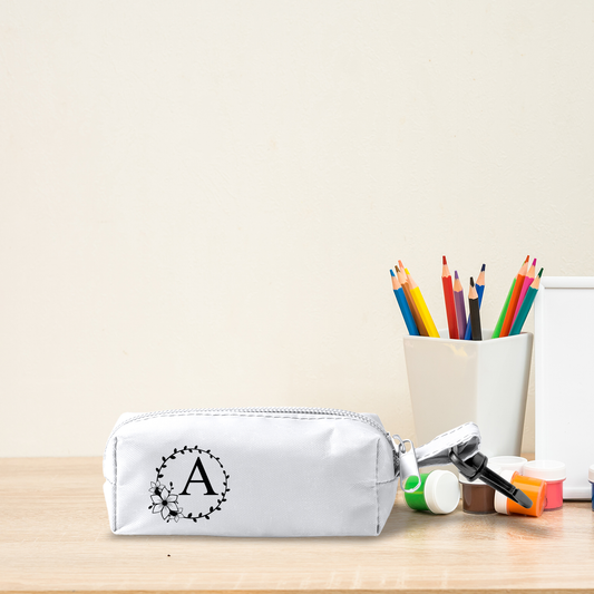 Iniziali Circle Flower - Set da 5 - Astuccio In Rpet personalizzati con iniziali