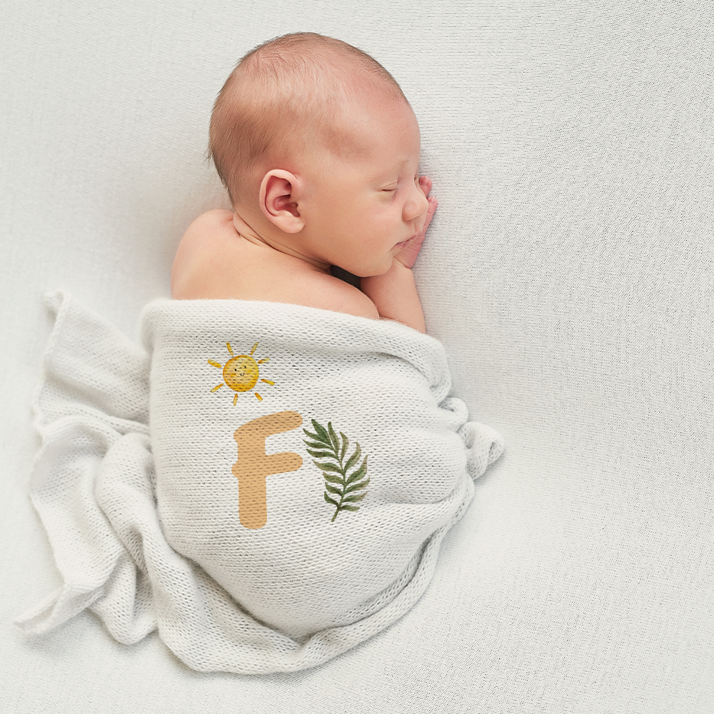 Baby Giraffa - Set 3 pezzi mussole personalizzate con nome