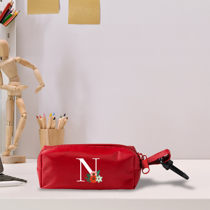 Flowers Iniziali - Set da 5 - Astuccio In Rpet personalizzati con iniziali